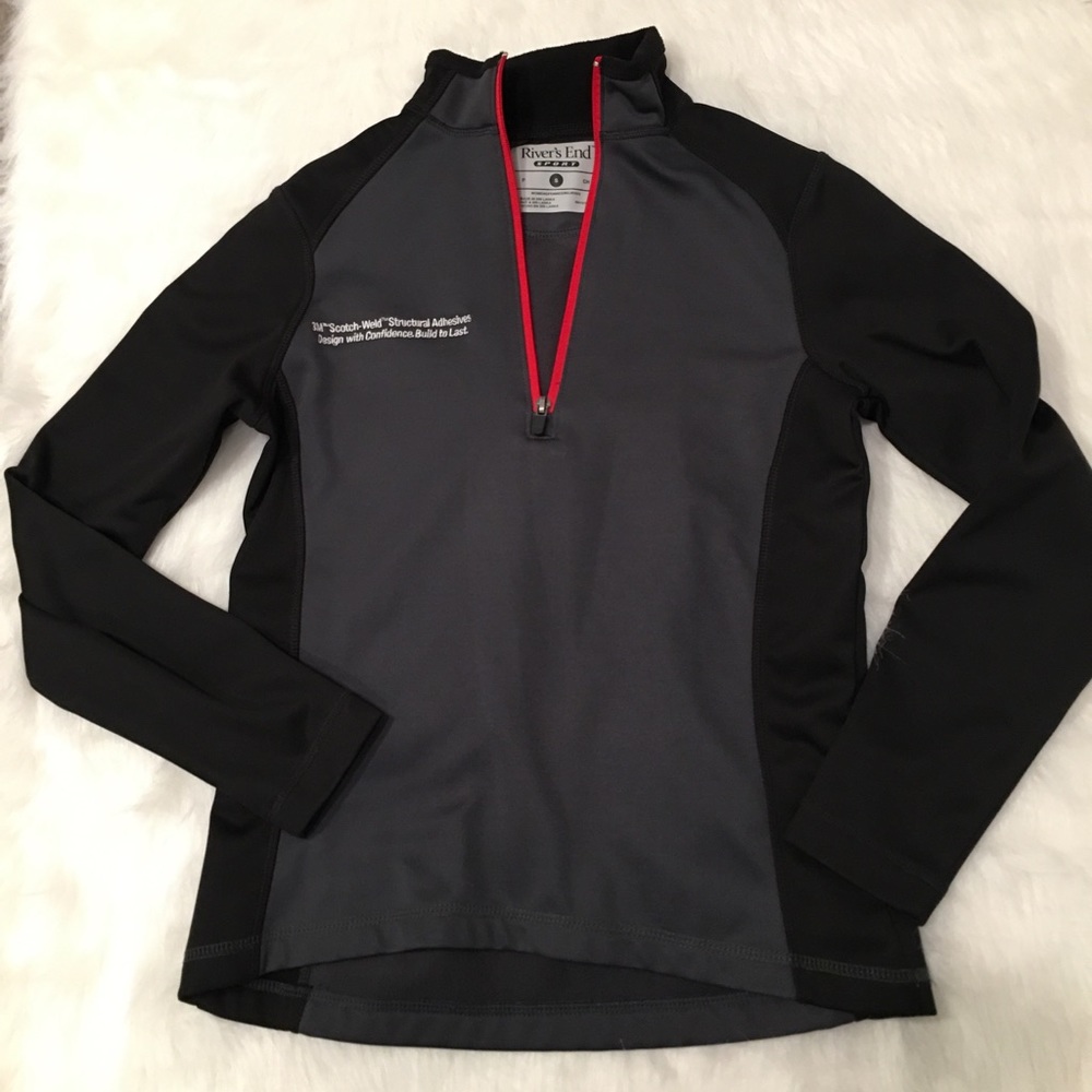 River’s End Sport Gray 3M 1/4 Zip Sweatshirt
